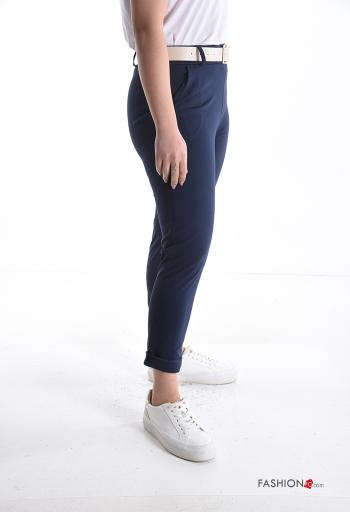 mermaid Cotton Trousers with belt with elastic with pockets - ph 3