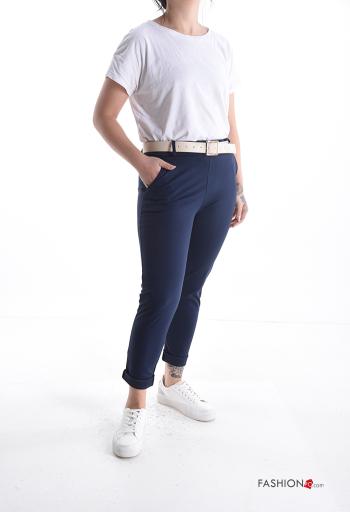 mermaid Cotton Trousers with belt with elastic with pockets - ph 5