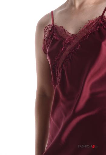 Jupon satin asymétrique détail dentelle - ph 4