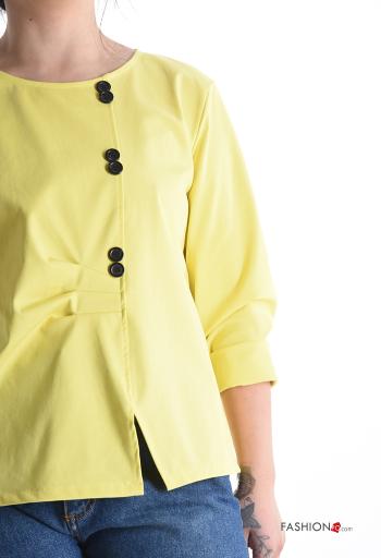 Blusa em Algodão manga comprida gola redonda - ph 4