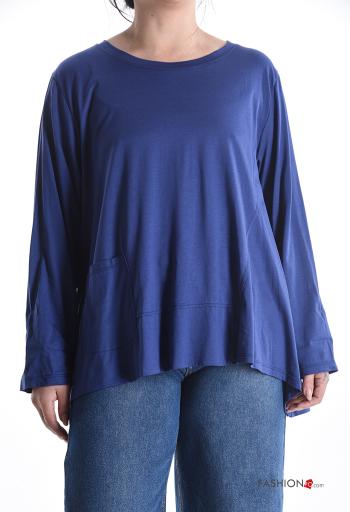 long sleeve crew neck oversized Cotton Long sleeved top - ph 1