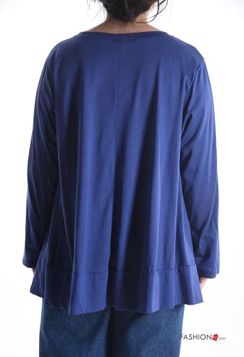 long sleeve crew neck oversized Cotton Long sleeved top - ph 2