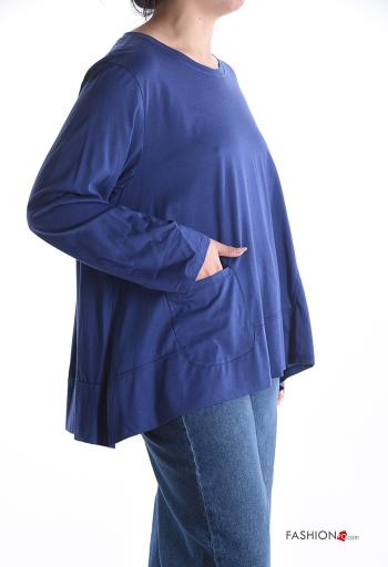 long sleeve crew neck oversized Cotton Long sleeved top - ph 3