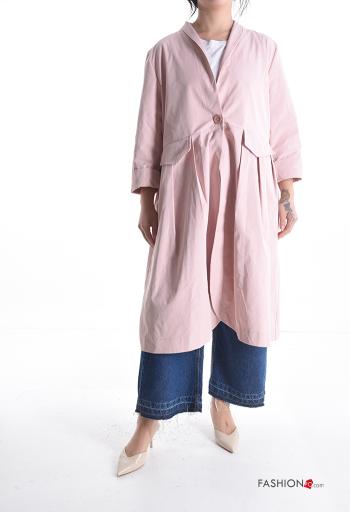 Spolverino maniche lunghe con bottoni con tasche - ph 1