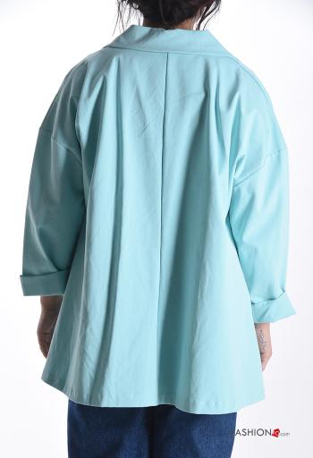 Blazer em Algodão oversize com gola com botões sem forro - ph 2