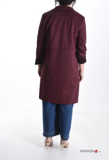 Suede Duster Coat with pockets - ph 2
