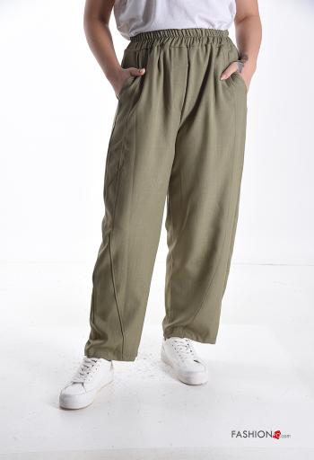 Pantalone con tasche con elastico