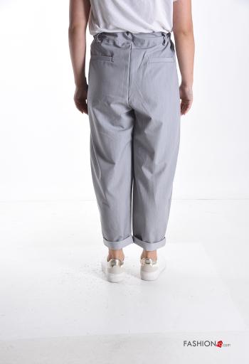 Pantalone wide leg con tasche - ph 2