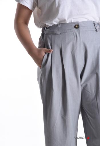 Pantalone wide leg con tasche - ph 4