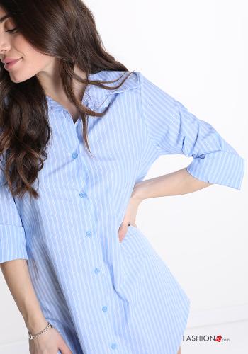 Shirt in Cotton  with buttons Striped - ph 4