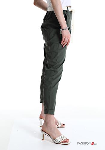 Hose aus Baumwolle mit Taschen mit Band - ph 3