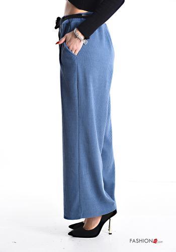 Pantalones de Terciopelo canalé con cinta con bolsillos con elástico - ph 3