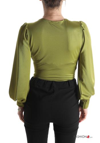 long sleeve Bodysuit with v-neck - ph 2