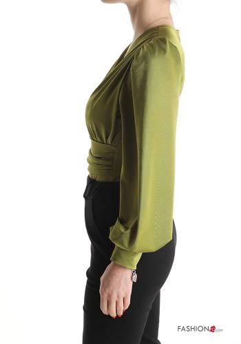long sleeve Bodysuit with v-neck - ph 3