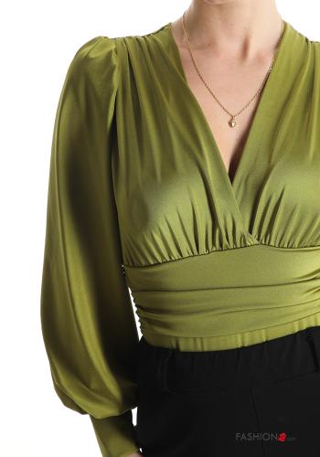 long sleeve Bodysuit with v-neck - ph 4