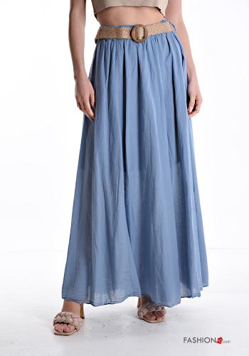 Gonna in Cotone con elastico con cintura con fodera - ph 1