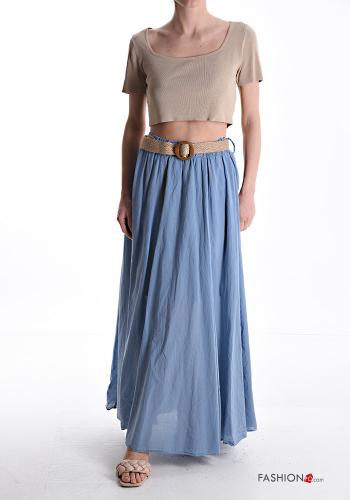 Gonna in Cotone con elastico con cintura con fodera - ph 5