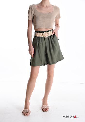 Bermudas con bolsillos con cinturón con elástico - ph 5