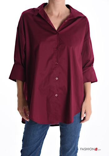 Camicia in Cotone maniche lunghe con colletto con bottoni - ph 1