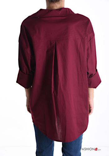 Camicia in Cotone maniche lunghe con colletto con bottoni - ph 2