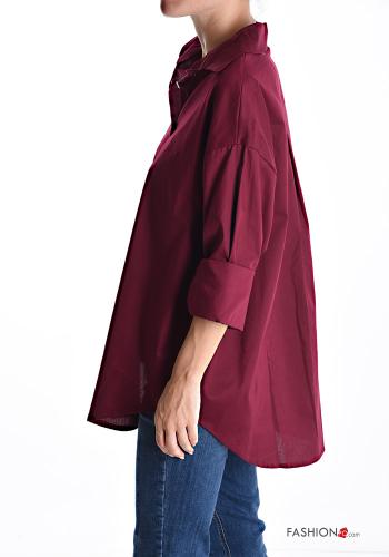 Camicia in Cotone maniche lunghe con colletto con bottoni - ph 3