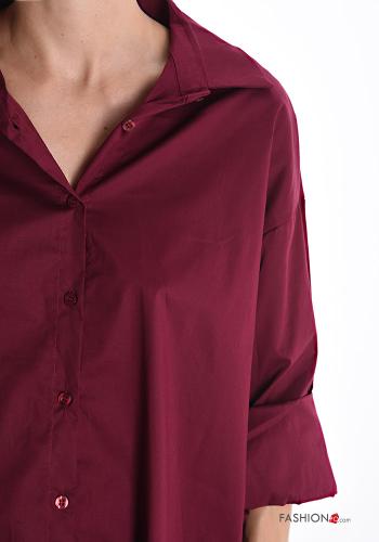 Camicia in Cotone maniche lunghe con colletto con bottoni - ph 4