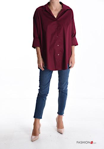 Camicia in Cotone maniche lunghe con colletto con bottoni - ph 5