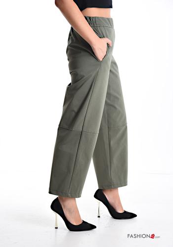 Cotton Trousers with pockets with elastic - ph 3