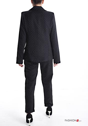 Polka-dot long sleeve with collar Suit with buttons with lining - ph 2