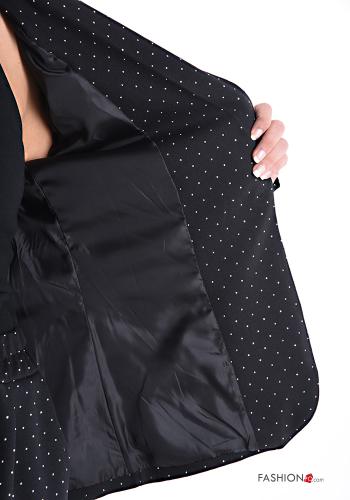 Polka-dot long sleeve with collar Suit with buttons with lining - ph 5