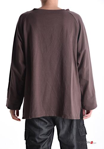 Felpa in Cotone maniche lunghe girocollo - ph 2