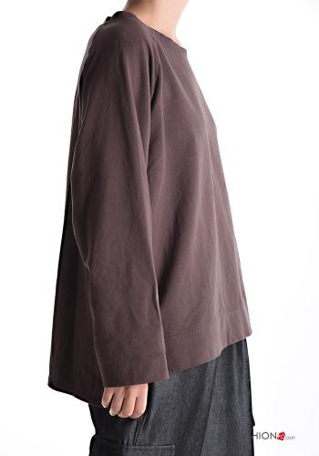 Felpa in Cotone maniche lunghe girocollo - ph 3