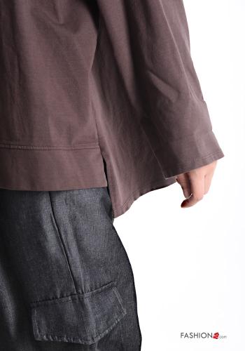 Felpa in Cotone maniche lunghe girocollo - ph 4