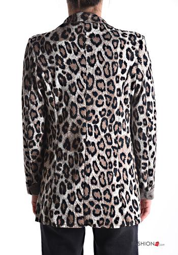 Chaqueta manga larga con cuello Estampado animal sin forro - ph 2