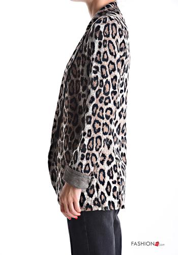 Chaqueta manga larga con cuello Estampado animal sin forro - ph 3