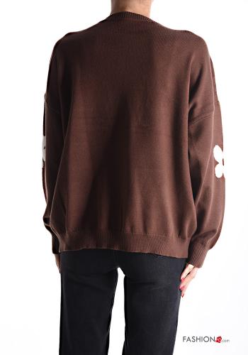 Floral long sleeve crew neck Sweater - ph 2