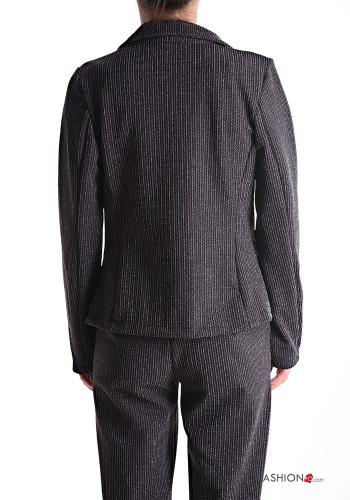 Lurex lange ärmel Blazer mit Knöpfen ohne Futter - ph 2