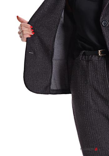 Lurex lange ärmel Blazer mit Knöpfen ohne Futter - ph 6