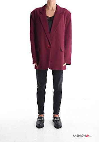 Blazer manga larga con forro con botones con hombreras - ph 1