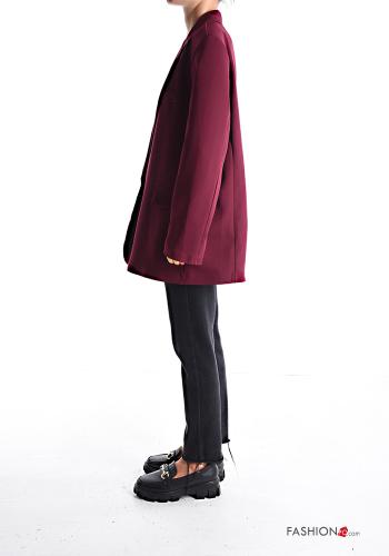Blazer manga larga con forro con botones con hombreras - ph 3
