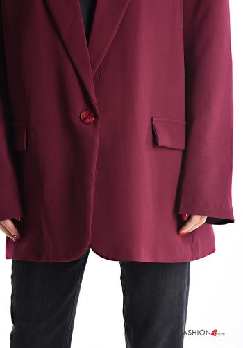 Blazer manga larga con forro con botones con hombreras - ph 4