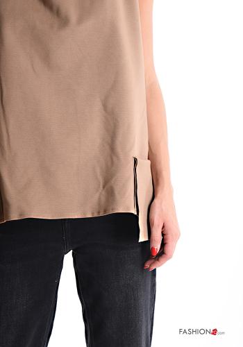 ärmellos mit kragen Bluse mit Taschen - ph 4