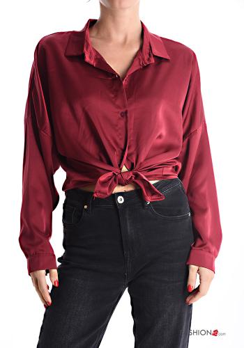 Camicia con colletto raso maniche lunghe con bottoni - ph 1