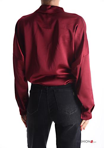 Camicia con colletto raso maniche lunghe con bottoni - ph 2
