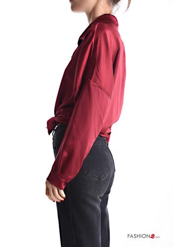 Camicia con colletto raso maniche lunghe con bottoni - ph 3