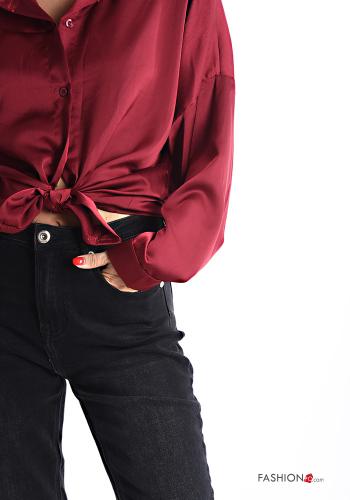 Camicia con colletto raso maniche lunghe con bottoni - ph 4