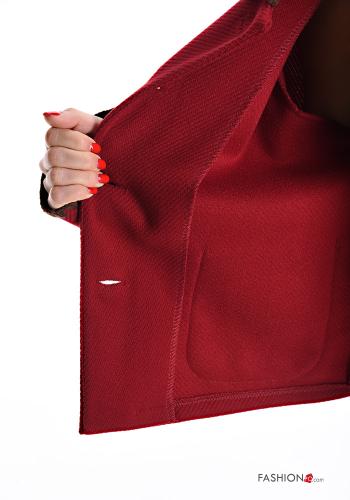 Giacca in Misto Lana maniche lunghe con colletto senza fodera con bottoni con tasche - ph 6