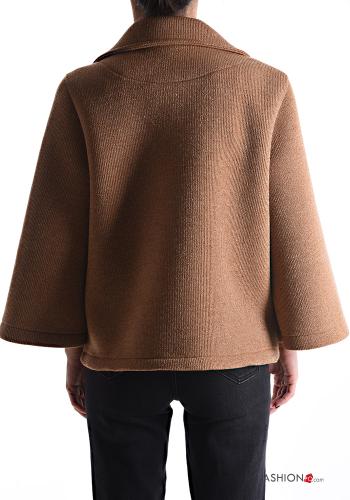Giacca con colletto senza fodera con bottoni con tasche scollo a V - ph 2