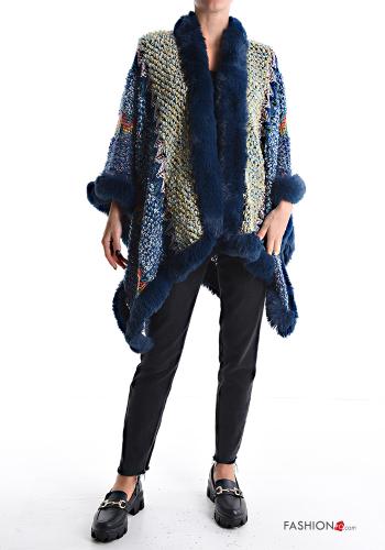 Embroidered faux fur Cape - ph 1