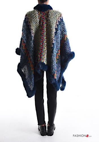 Embroidered faux fur Cape - ph 2